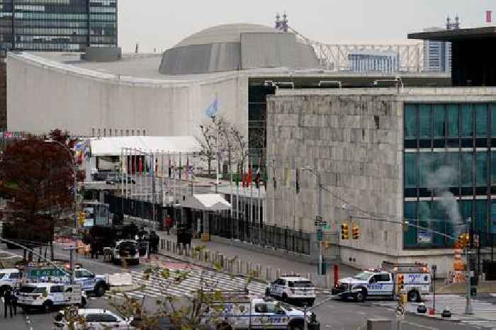 NYPD Responds To Armed Man Outside United Nations
