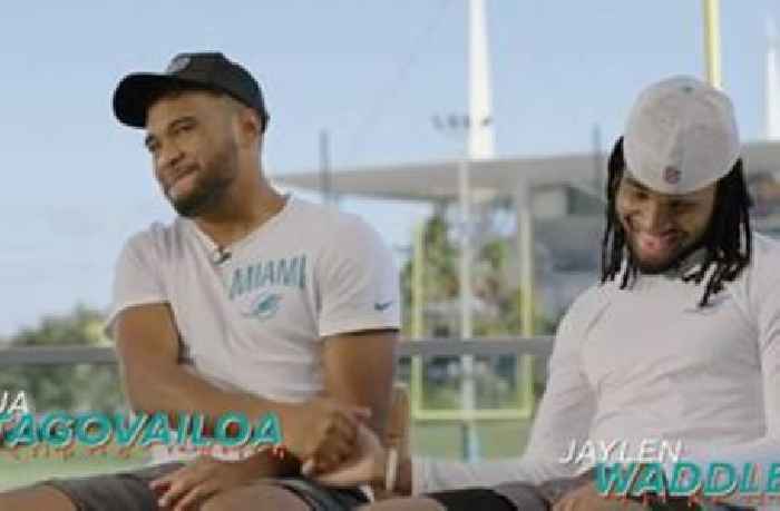 
					Tua Tagovailoa and Jaylen Waddle sit down with Charissa Thompson to discuss emergence of young, new-look Dolphins
				