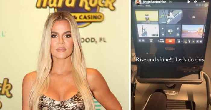 Khloé Kardashian Back On Gym Grind After Being Spotted Looking Noticeably Thin Amid Tristan Thompson Baby Drama