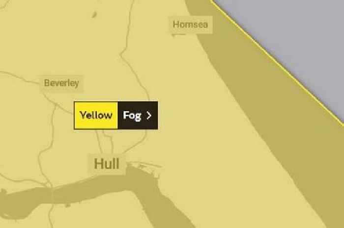 Met Office issues fog weather warning for Hull and East Yorkshire tonight