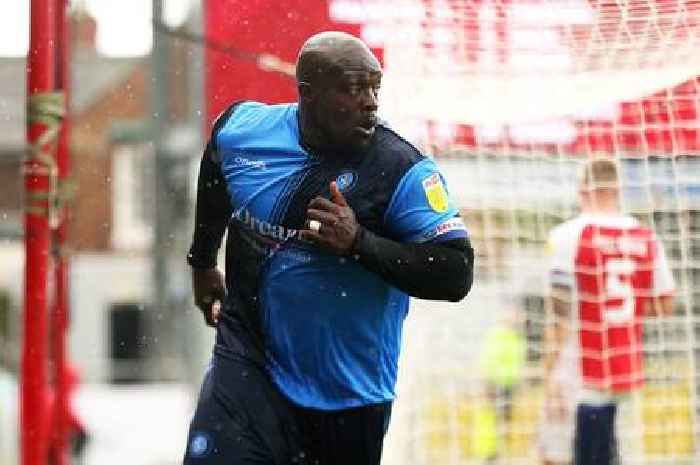 Picture of Adebayo Akinfenwa shows what he was like when skinny during Swansea spell