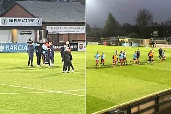 National League clash suspended as Weymouth star collapses midway through match