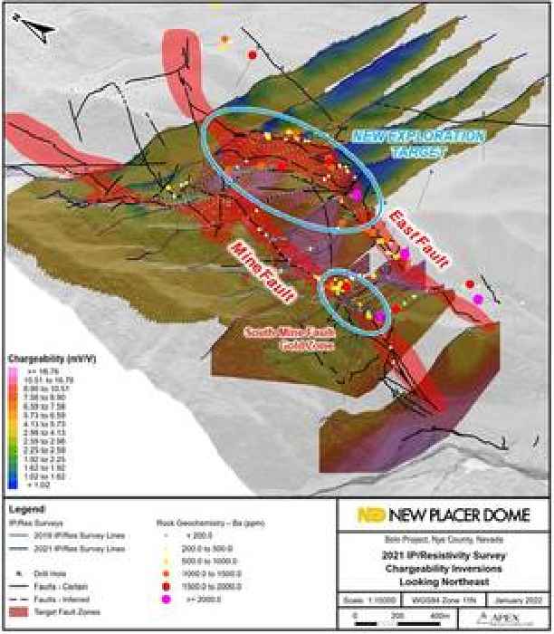 New Placer Dome and Copaur Minerals Defines New Drill Targets at Separate Zone at the Bolo Gold-Silver Project, Nevada