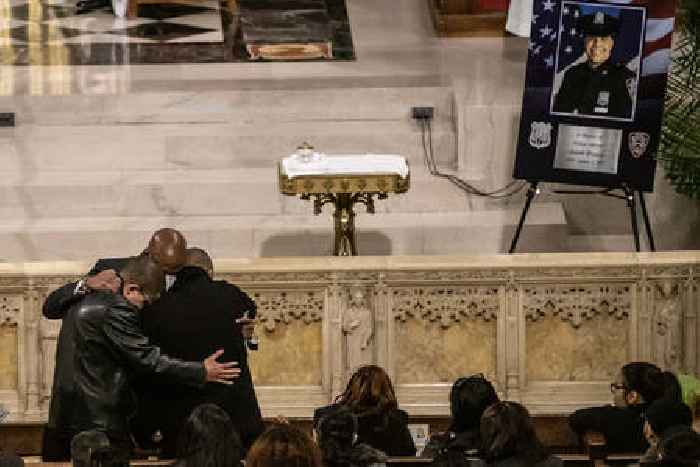 “He was not afraid to die.” NYPD Officer Jason Rivera Mourned At St Patrick’s Cathedral