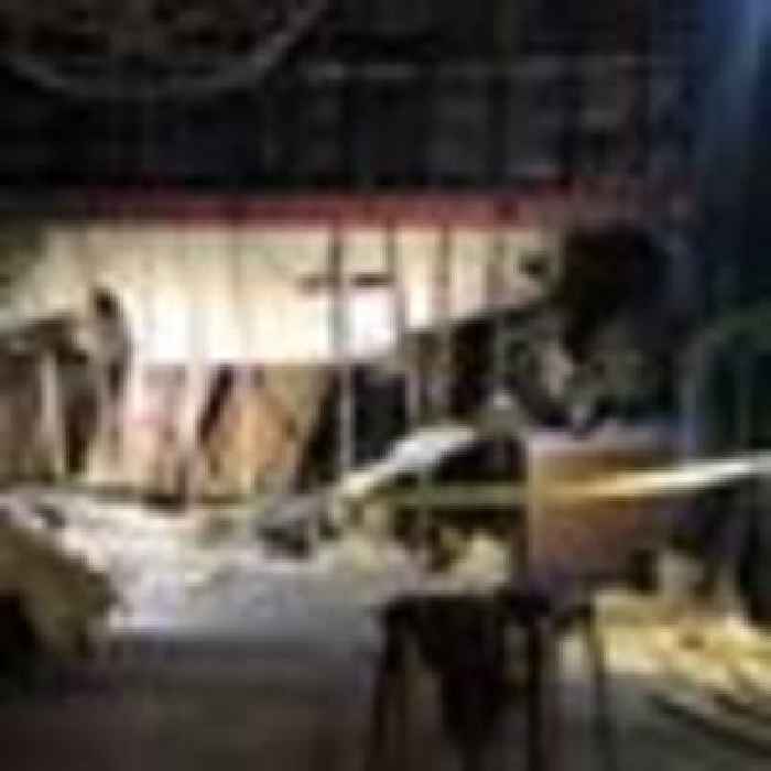 13 people injured after mezzanine floor collapses in bar