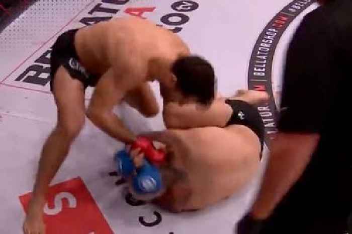 Paige VanZant watches husband curl into ball in devastating defeat at Bellator Dublin