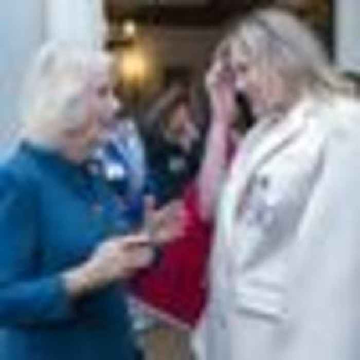 'I was nervous I might be thrown in the tower': Camilla meets actress who plays her in The Crown