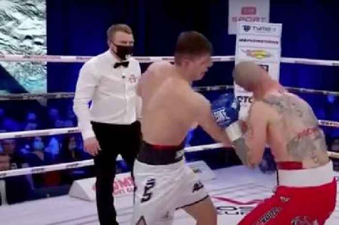 Tommy Fury's next opponent was left out on his feet after vicious uppercut