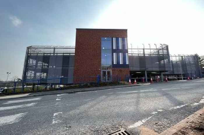 First pictures of Burton hospital's new multi-storey car park