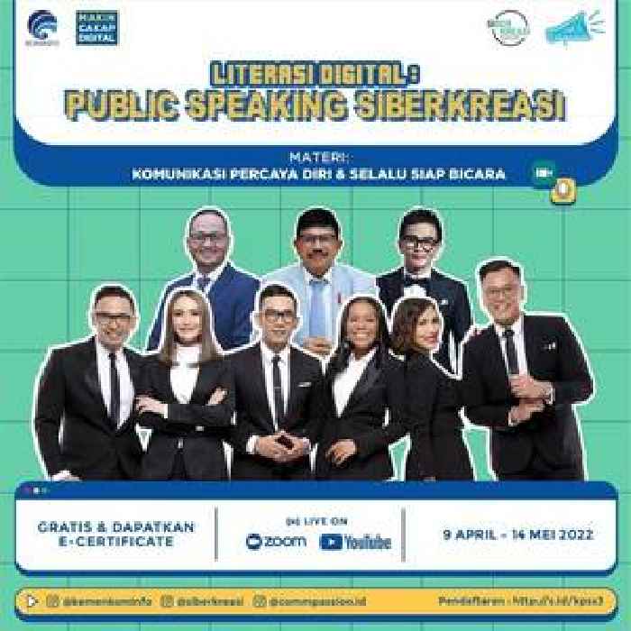 Indonesia's Ministry of Communications and Informatics Through Siberkreasi Presents Public Speaking Classes to Encourage Impactful Digital Communication
