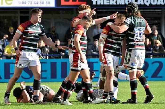 Brilliant Leicester Tigers crush Clermont Auvergne despite red card to take 19-point lead home for second leg