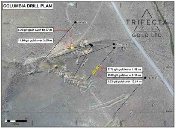 Trifecta Gold Drills 4.2 g/t Gold over 10.67 metres at the Yuge Gold Project, Nevada