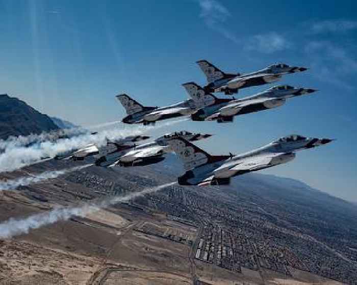 Thunderbirds Flying Formation Is Spectacular Seen From Up There