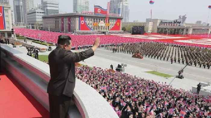 North Korea's Kim Attends Parade Honoring Grandfather