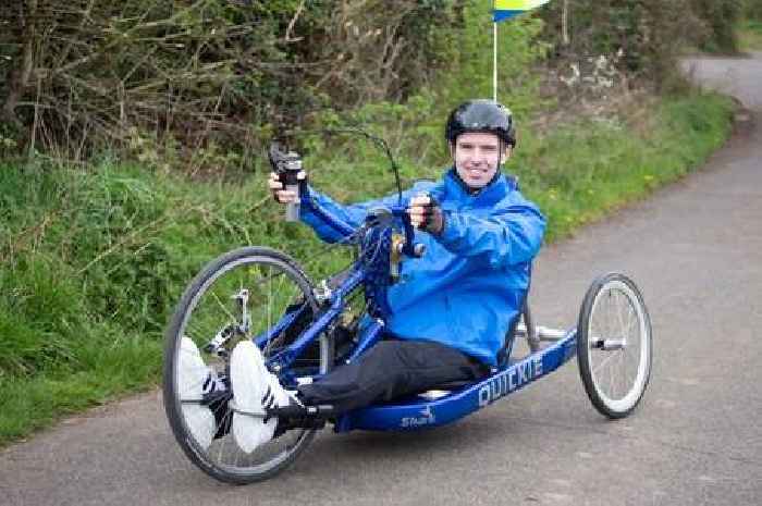 Paralysed jockey to ride hand-bike 140 miles across UK to support charities which helped him