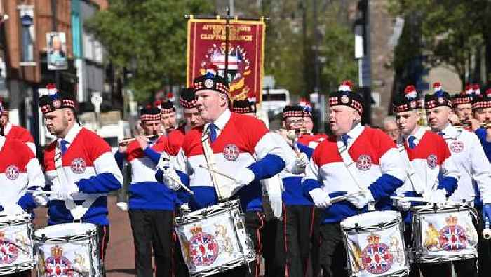 Pictured: Annual Apprentice Boys of Derry parades underway in Northern Ireland