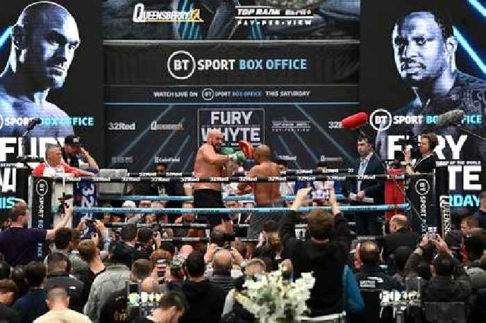 Tyson Fury vs Dillian Whyte: TV channel, live stream, undercard and ring walk time for heavyweight clash