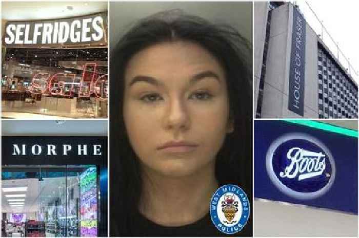 Teen stole £1,600 of clothes and makeup in Birmingham city centre as she 'didn't have nice things'