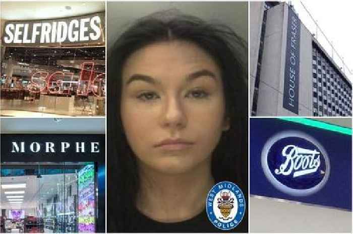 Teenager went on £1,600 theft spree of clothes and makeup because she 'didn't have nice things'