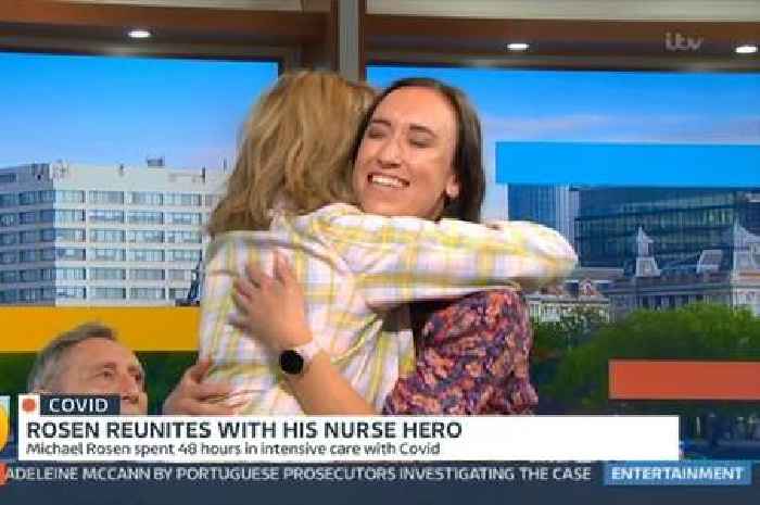 Kate Garraway emotional as she meets husband Derek Draper's nurse on ITV Good Morning Britain