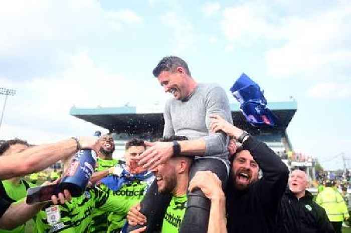“The proudest moment of my professional career” – Forest Green Rovers head coach Rob Edwards after winning promotion to League One at Bristol Rovers
