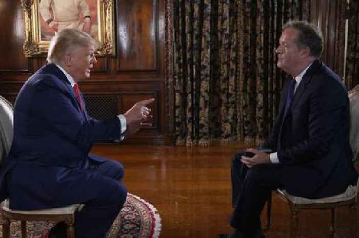 What time is Piers Morgan's interview with Donald Trump on TalkTV tonight?