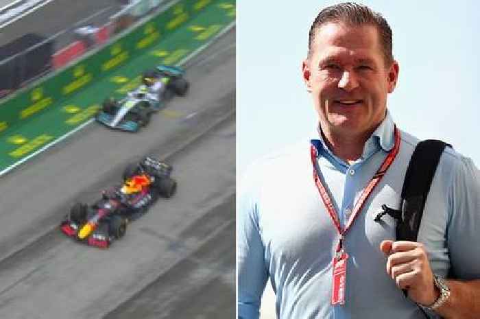 Jos Verstappen 'enjoyed' watching son Max lap Lewis Hamilton amid Mercedes woes
