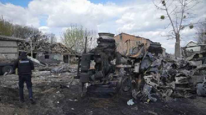 Ukrainians Sift Through Destruction After Russian Missiles Hit Kyiv