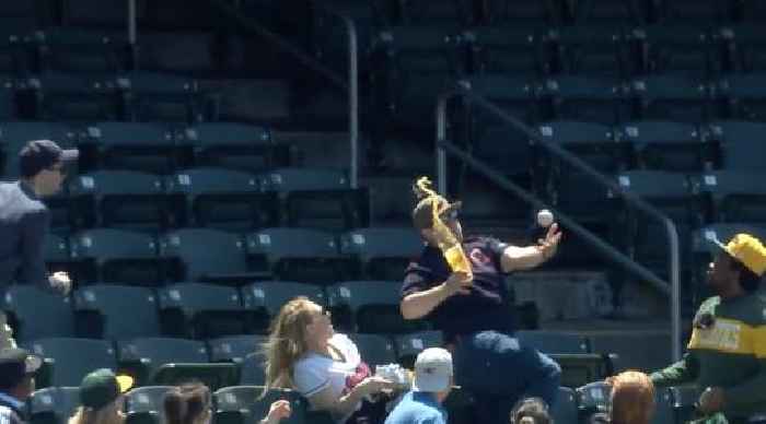 ‘Those Nachos Are TOAST! Guardians Fan Soaks Woman With Beer While Failing to Catch Foul Ball