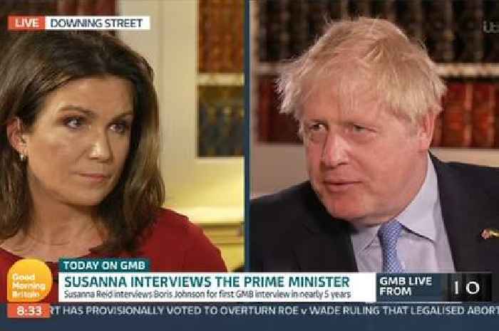Susanna Reid's quick response when Boris Johnson asked 'Who's Lorraine?' in explosive GMB interview