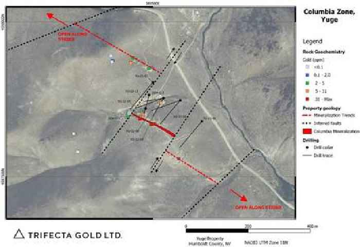 Trifecta Gold Drills 3.03 g/t gold over 25.91 metres at the Yuge Gold Project, Nevada
