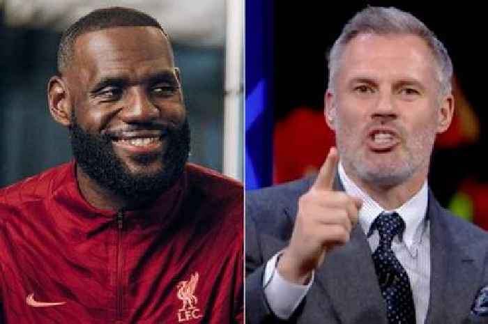 Jamie Carragher makes offer to LeBron James to watch Champions League final pitchside