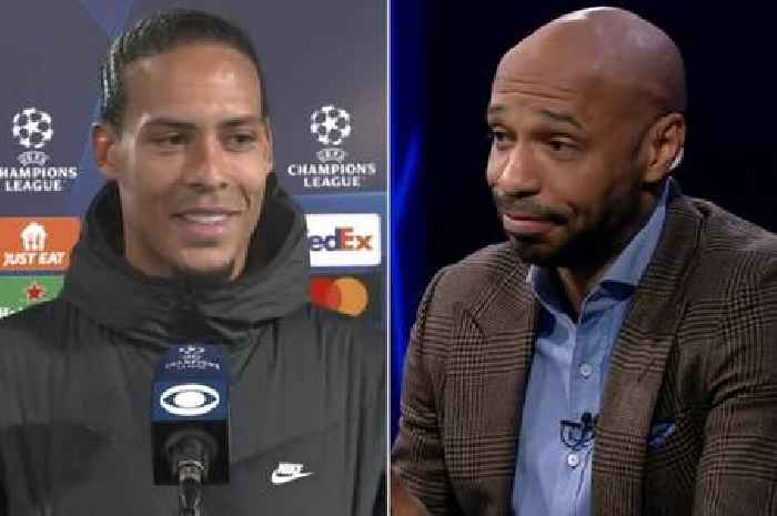 Virgil van Dijk calls out Thierry Henry after 'leaving him on read' when he text him