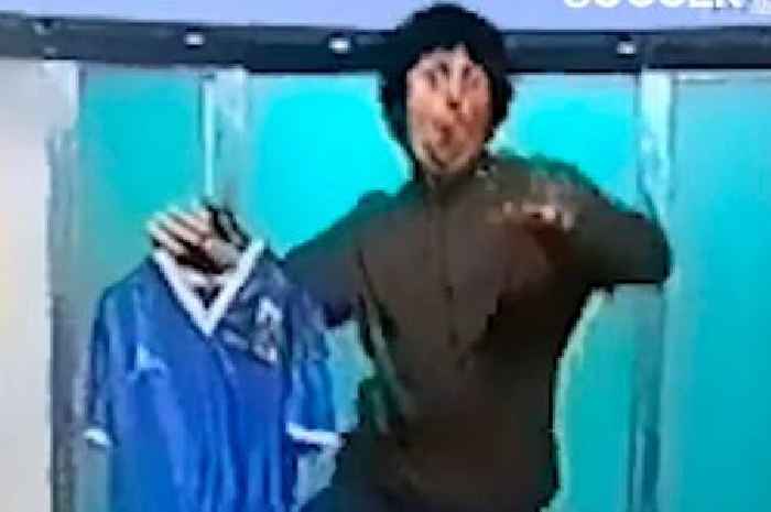 Diego Maradona's £7.1million shirt was once brought onto Soccer AM in a plastic bag