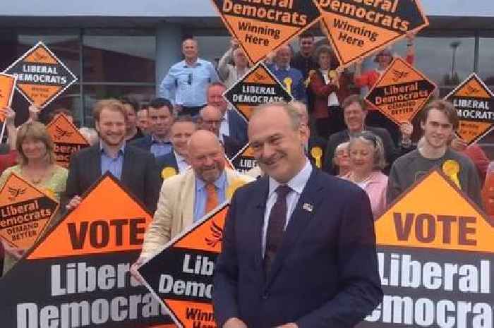 Ed Davey tells Somerset Local Election crowds Lib Dems will oust Tories who support 'indecent' Boris Johnson