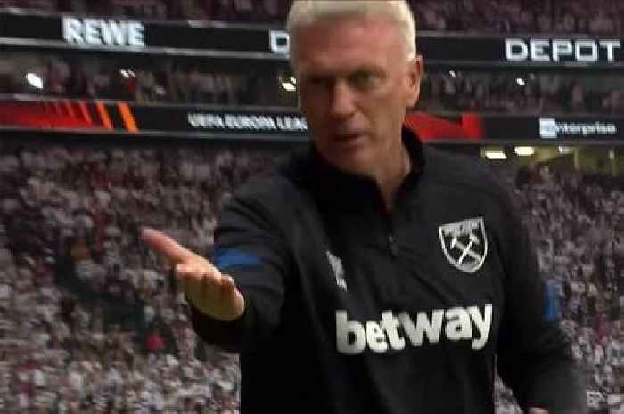 Frankfurt ball boy fires cheeky message to West Ham's David Moyes after confrontation