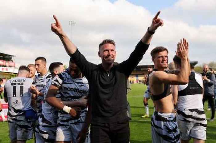 “The lads completely deserve it” – Forest Green Rovers boss Rob Edwards after winning the League Two title at Mansfield Town