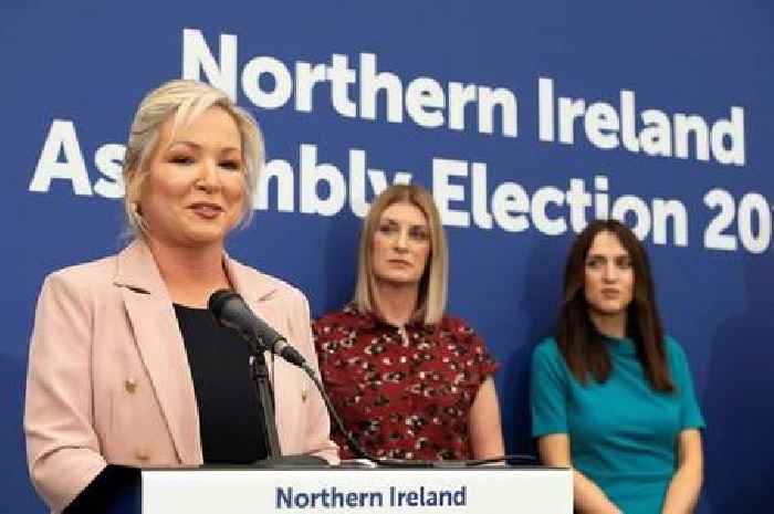 Tory minister appears to rule out Irish border poll after Sinn Fein wins Northern Ireland election