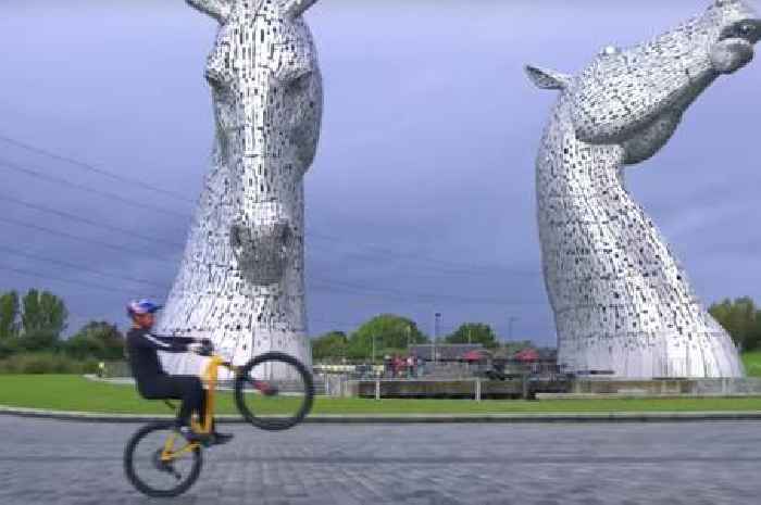 Stunt cyclist Danny MacAskill pulls off incredible tricks in Falkirk in latest video