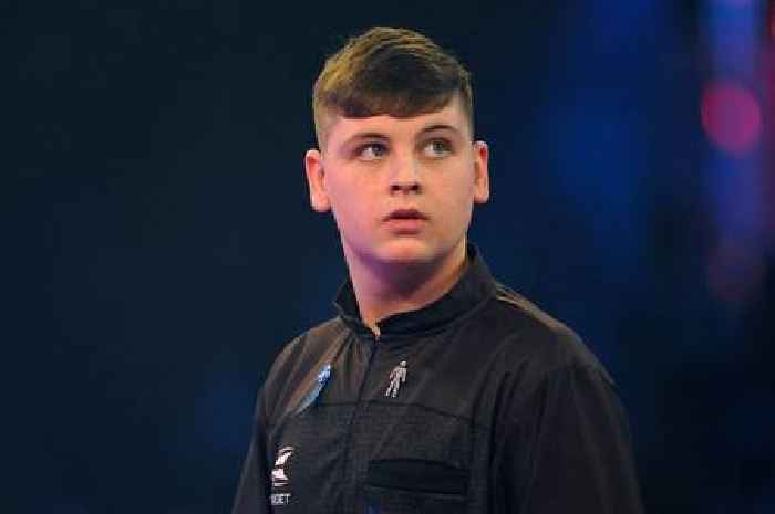 19-year-old hits nine-darter against two-time world champion Adrian Lewis but goes out