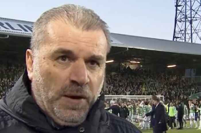 Ange Postecoglou in emotional Celtic title reaction as triumphant boss 'lost for words'