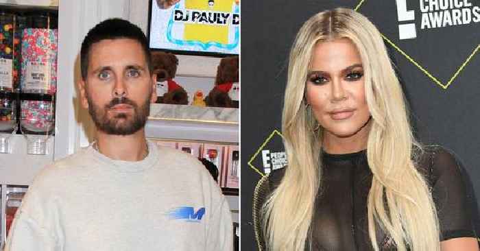 Scott Disick Compliments Khloé Kardashian's Figure After She Sports His Talentless Apparel: 'Wear It Well'