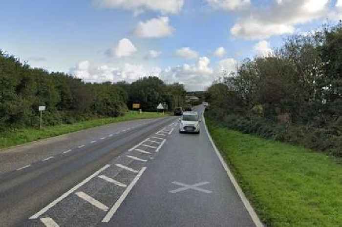 A30 Three Burrows: Three-vehicle crash blocks road and causes long delays - updates