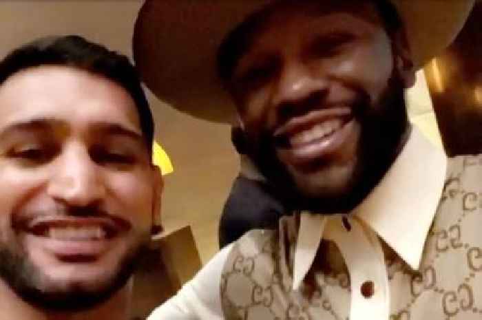 Amir Khan had chance meeting with Floyd Mayweather hours before boxing retirement