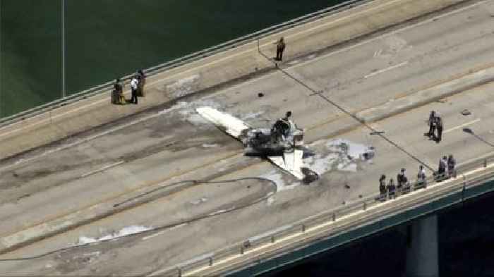Small Plane Crashes On Bridge Near Miami, Striking An SUV