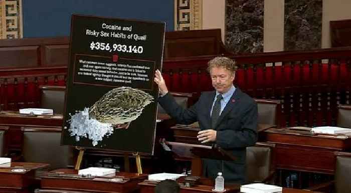 Rand Paul Concerned About ‘Sexually Promiscuous’ Coked-Up Quails Getting Federal Funding