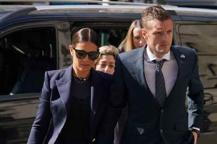 Jamie Vardy joins wife Rebekah Vardy at Wagatha Christie trial for first time