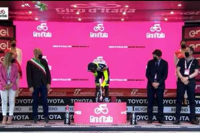 Giro d'Italia stage winner misses next day after popping Champagne cork into own eye