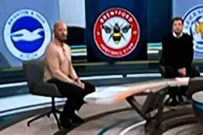 Premier League fans do double take as Alan Shearer 'appears topless' on Match of the Day