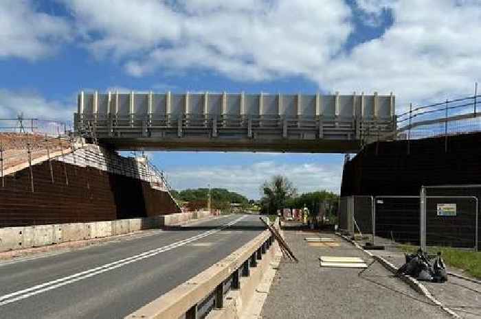WATCH: A303 bridge lowered into place near Ilchester as dualling project moves forward